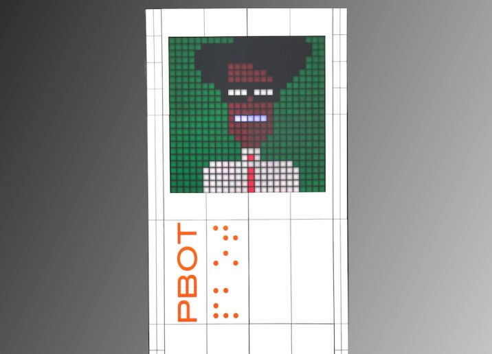 large led pixel display controlled by live-stream chat viewers
